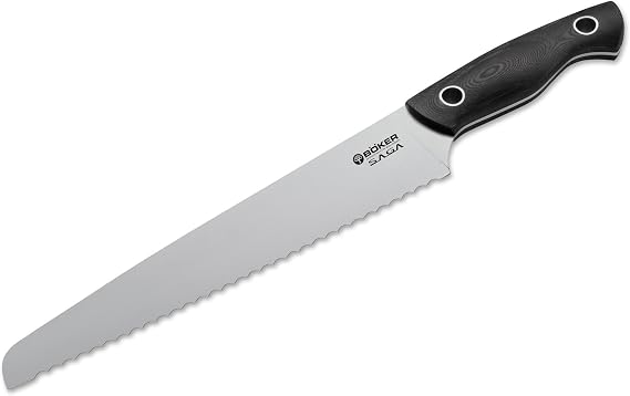 BOKER Satin Saga Bread Knife, Black