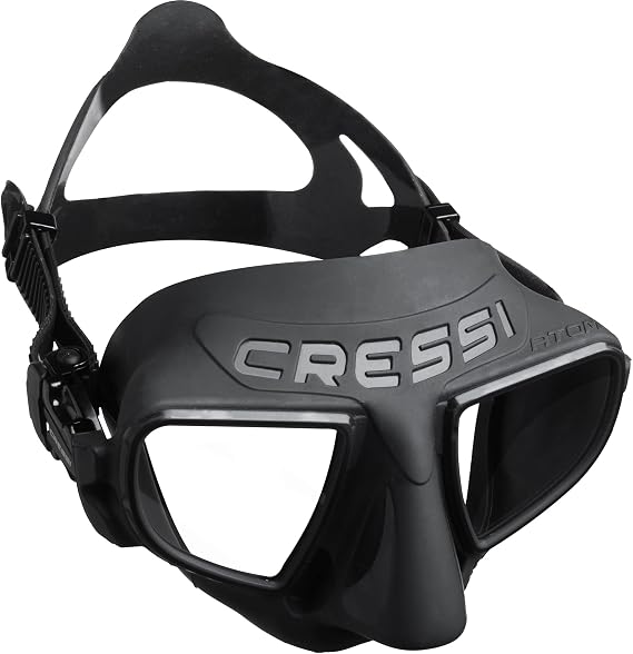 Cressi Frameless Freediving Mask with Reduced Internal Volume and Ergonomic Nose Shape - Atom: Made in Italy