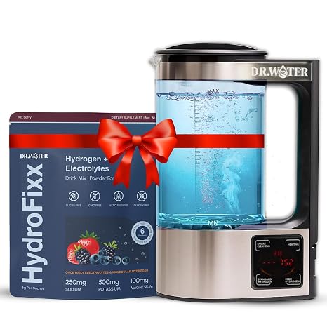 HydroFixx MixBerry Hydrogen & Electrolytes + HydroPitcher Bundle