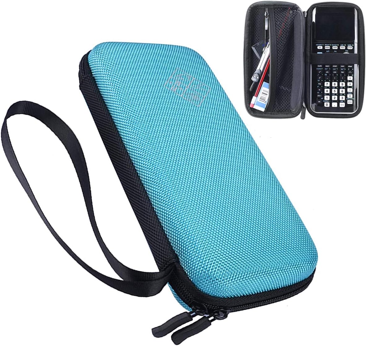 XBERSTAR Hard EVA Shockproof Carry Case Bag Pouch for Texas Instruments TI-84 Plus CEColor TI-83 Plus,TI-89 Titanium, HP 50G Graphing, Scientific Financial Calculators Blue