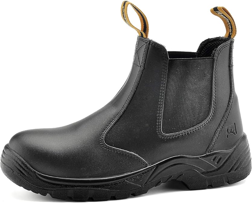 SAFEYEAR Water Resistant Safety Work Boots [CE Certified] - 8025 Free Sock S3 Site Safety Shoes with Lightweight
