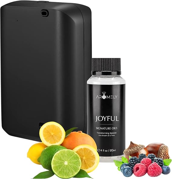 AROMELY ARO X25 Smart Scent Diffuser with Joyful Scent Oil 120 ml | Waterless Cold-Air System
