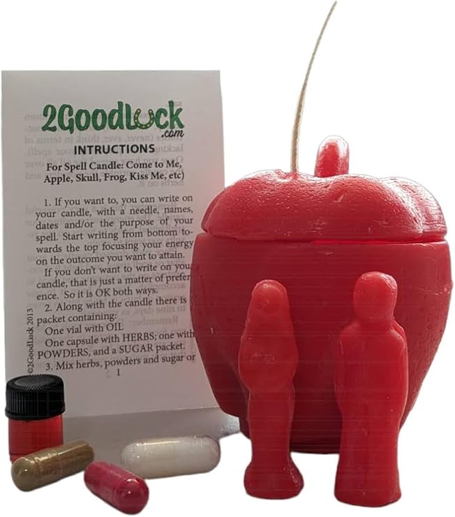 5 Fire of Love Triple Strength Binding Apple Candle KIT