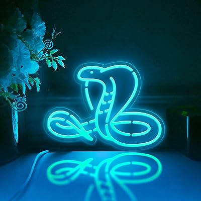 Cobra Led Light Box, Snake Wall Art Decor, Desktop Decorations, Bedroom Decor RGB Light, Large Size