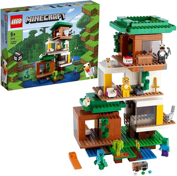 LEGO Minecraft 21174 Treehouse, Toy Building Blocks, Video Games, House, For Boys and Girls, Ages 9 and Up