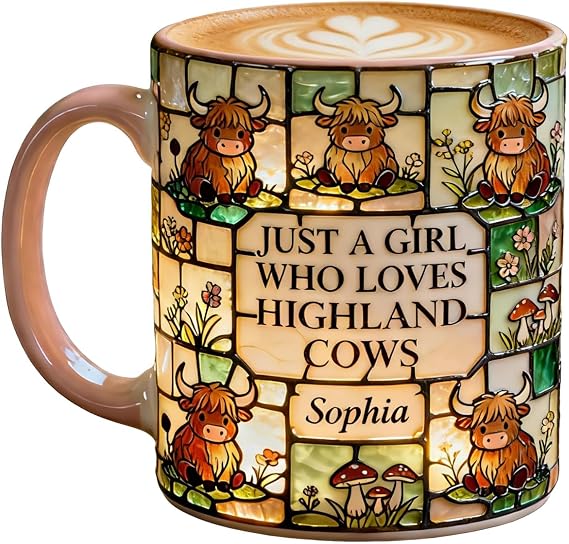 Cow Coffee Cup Ceramic Cow Pattern Cup