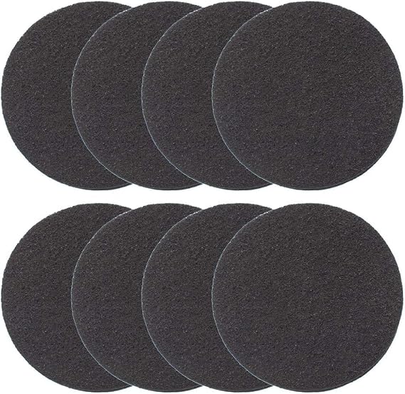 8Pcs Kitchen Compost Bin Filters, 14cm Charcoal Round Activated Charcoal Filter Replacement Compost Pail Charcoal Filters for Countertop Bins Filter Replacement, 5 mm Thick