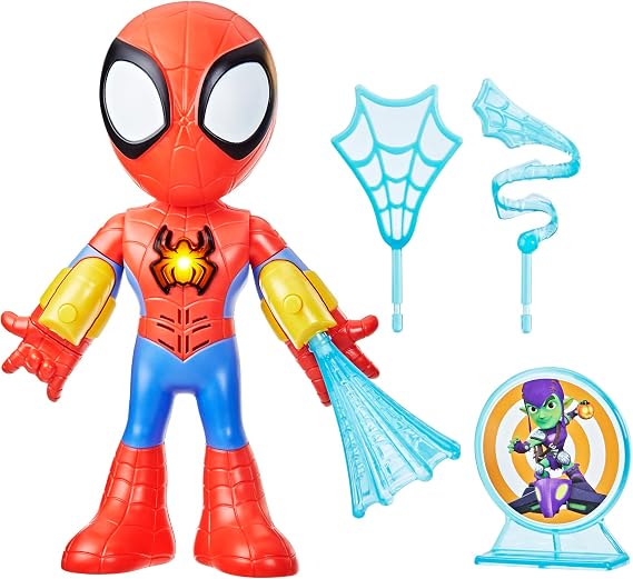 Spidey and HIS Amazing Friends Marvel Electronic Suit Up Spidey Toy for Kids, Interactive Spider-Man Action Figure