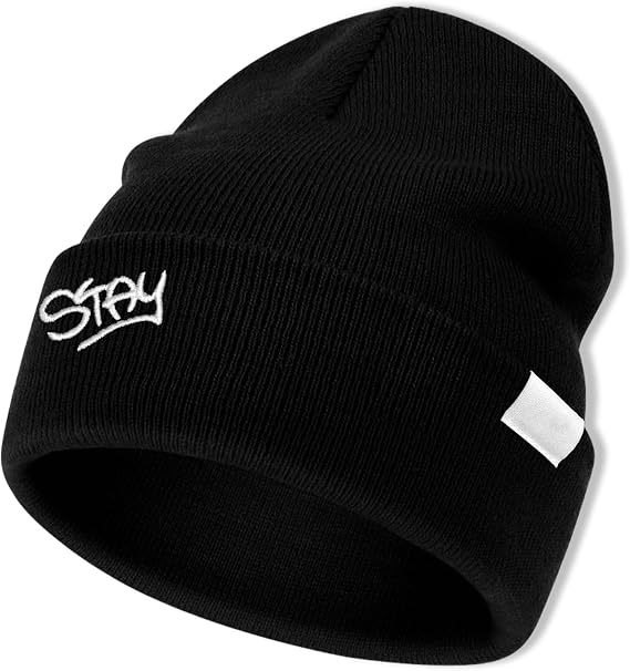 Stay Kids Knitted Hat,Stay Kids Beanie Hat, Embroidery Knitted Hats