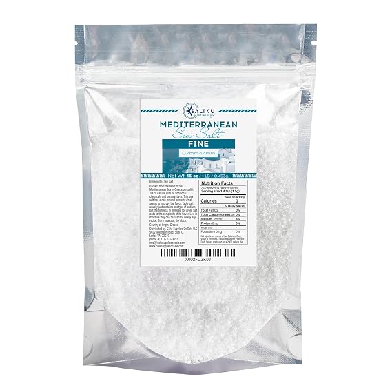 Mediterranean Sea Salt, Fine Grain 1 lb.