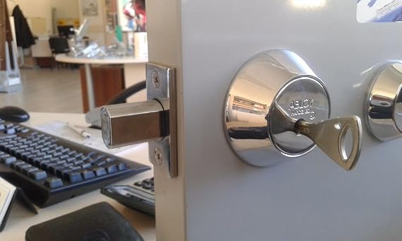Abloy Protec deadbolt ME153 PROTEC/Single Cylinder w/Thumbturn/with 3 Keys and ID Card