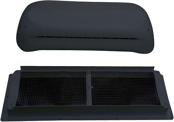Dometic 3311236.024 Refrigerator Complete Vent Kit - Black