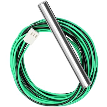 009577F Temperature Sensor, Compatible with Heaters 206A, 207A, 266A, 267A, 336A, 337A, 406A, 407A, 3 Wire NTC 100K, 009577F Temperature Sensor Lid Units