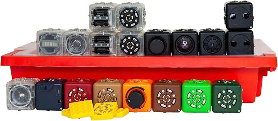 Modular Robotics Boundless Builder Pack for Science Engineering Kits with 19 Robot Cubes - STEM for Teens and Younger Children Ages 4
