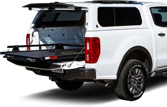 BEDSLIDE Classic (71" X 42") | 10-7142-CLB | Durable Sliding Truck Bed Cargo Organizer | Made in The USA, 1,000 lb Capacity (Black)