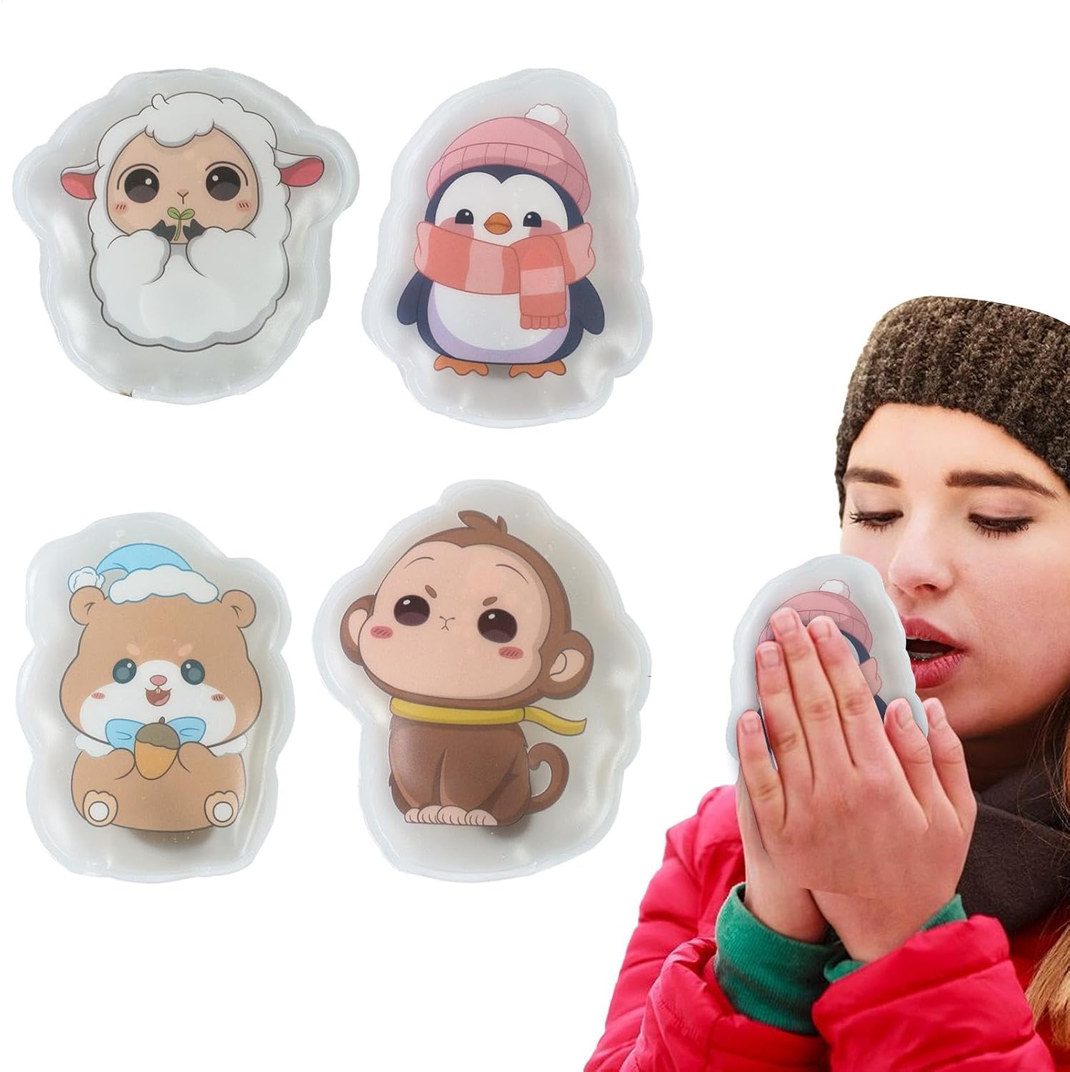 4 Pack Reusable Snap Heat Packs, 9 cm Pocket Instant Hand Warmers, Long-Lasting Winter Instant Hot Pad | Reusable hand warmers, Hand warmers reusable click, for KidsAdults, Outdoor Camping