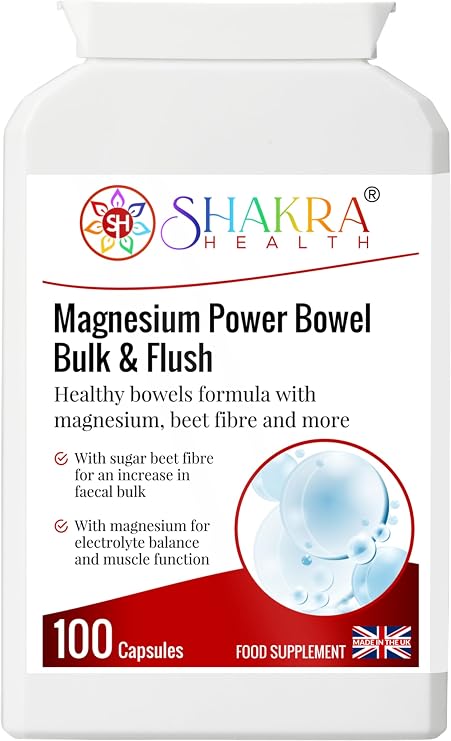 Magnesium Power Bulk & Flush. A Magnesium Based Formula to Support Long-Term Bowel Hydration, Health & Removal of Colonic Plaque | Shakra Health