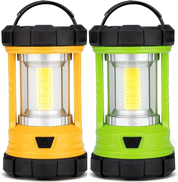Rechargeable Camping Lantern, 3000LM 5 Light Modes Camping Light 4400 Capacity Phone Charger LED Impact-Resistant Flashlight Lantern Portable Waterproof Hurricane Lanterns for Emergency
