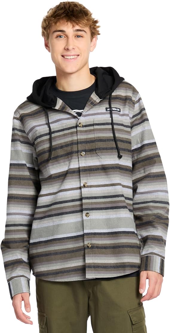 Airwalk Men's Hooded Shirt Jacket
