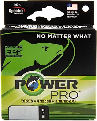 POWER PRO 65-500-W Spectra Braided Fishing Line, 65-Pound, 500-Yards, White