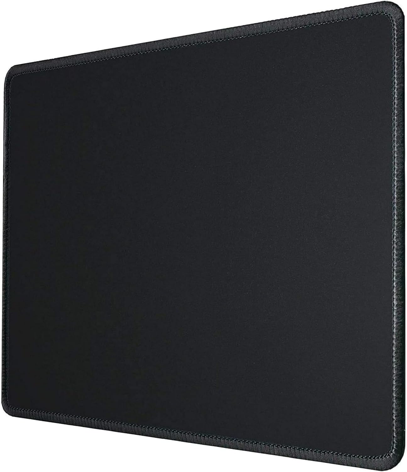 Silent Monsters Mouse Pad 320 x 270 mm Fabric Mouse Mat - Black - Stitched Edge Non-Slip & Quiet for Office and Gaming Mouse - 32 x 27 cm Mouse Pad Mat - Mouse Mat for All Mouse Types