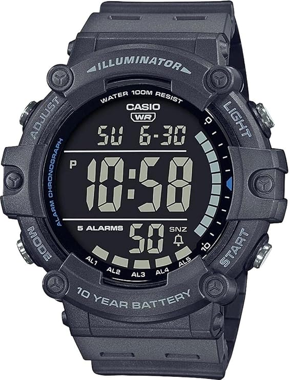 Casio - COLL Sports Armbanduhr AE-1500WH-8BVEF - Herren Uhr - Wasserdicht - Digital - Mit Kunststoffband - Blau
