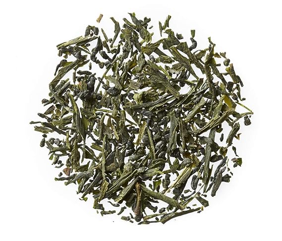 Golden Moon Tea Organic Sencha Green Tea - Loose Leaf, Non-GMO - 1 Ounce