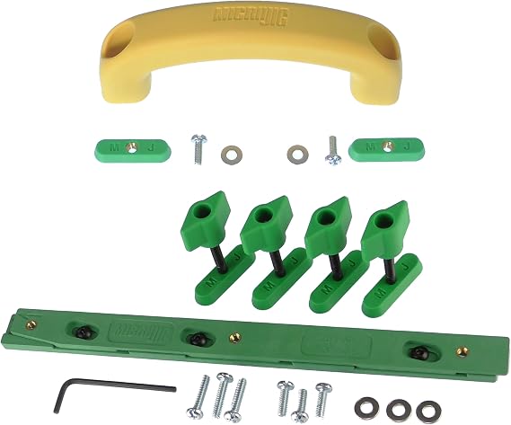 MICROJIG Zeroplay 360 Table Saw Sled Kit and Matchfit Jig Handle for Woodworking, Miter Slot, Includes Project Plans and Drill Template for Mounting