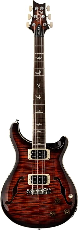 PRS SE Hollowbody I Piezo, Orange Tiger Smokeburst