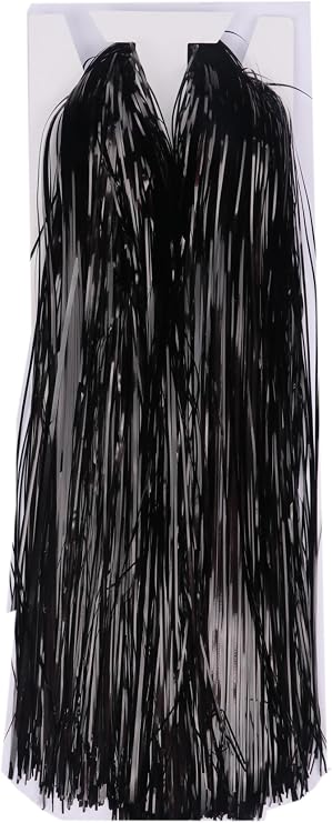 YYCRAFT Icicles Tinsel 3000 Strand,Black