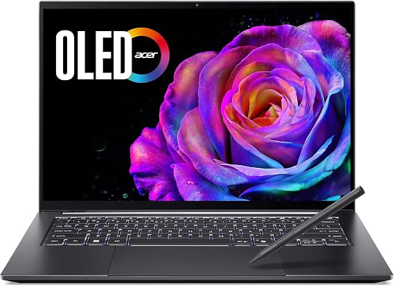 Acer Swift X 14 Laptop | 14.5" 3K OLED Gorilla Glass 120Hz Touch Display | Intel Core Ultra 7 Processor 255H | NVIDIA GeForce RTX 5050 | 16GB LPDDR5X | 1TB SSD | Haptic Touchpad | SFX14-73G-71XL