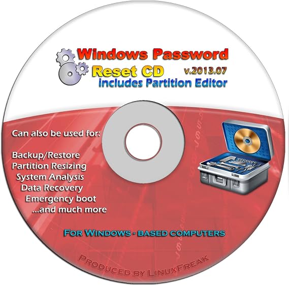 Windows Password Reset and Recovery - Desktop and Laptop (32-bit / 64-bit)