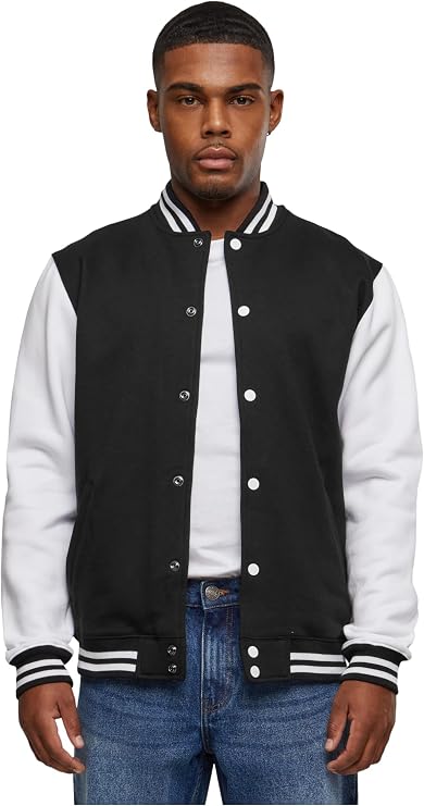 Urban Classics Men's 2-tone College Sweatjacket Sweat Jacket (pack of 1)