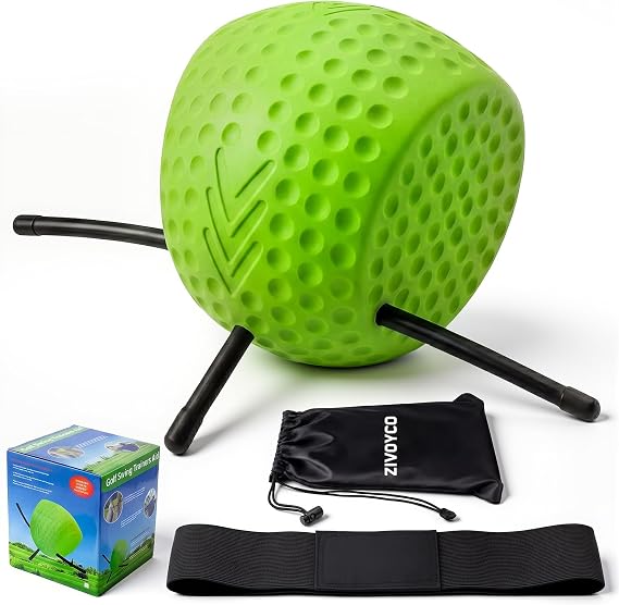 The Connector Golf Training Aid Ball, Golf Swing Trainer for Fix Chicken Wing Posture Correction Kit with Arm Band, Golf Training Aids Swing Mechanics, Muscle Memory Builder, Perfect Golf Gift Set
