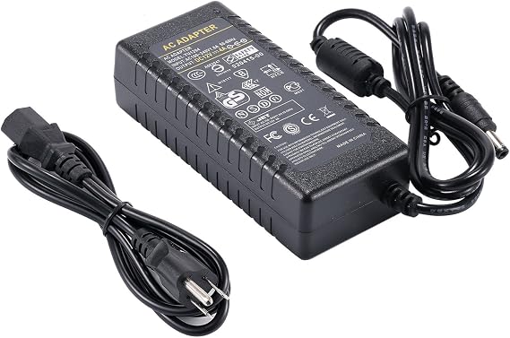 COOLM 12V 4A Power Supply Adapter 48W AC DC 12 Volt 4Amp Power Charger