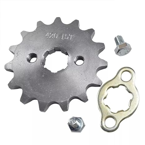 420 15T Tooth 17mm Front Engine Sprocket for 50cc 90 110cc 125cc Dirt Pit Motorcycle Bike ATV Quad