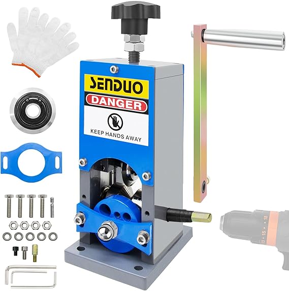 Manual Wire Stripper Machine,0.06-1.57in Wire Stripping Machine | Upgraded Drill Powered Copper Wire Stripper,Wire Stripper Tool for Wire Stripping Scrap Copper Recycling