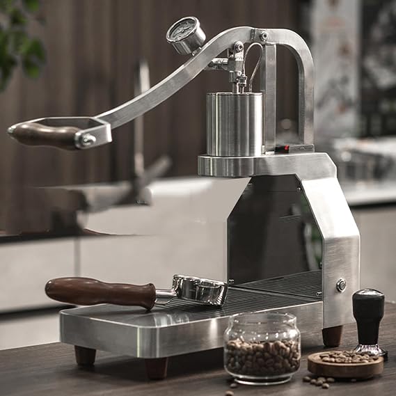 Manual Lever Espresso Machine, Semi-Automatic with PID Temperature Control, for Commercial and Home Use