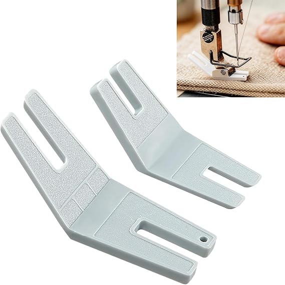 2-Piece Bulky Seam Jumper & Reed Hump Jumper Set - Sewing Presser Foot Tool for Chunky Denim, Hemlines & Button Sewing, Compatible with Walking Foot Machines