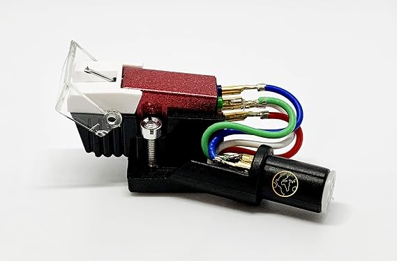 Headshell, Red mount cartridge, needle, stylus for SANSUI XP-99, XR-Q5, P-D10