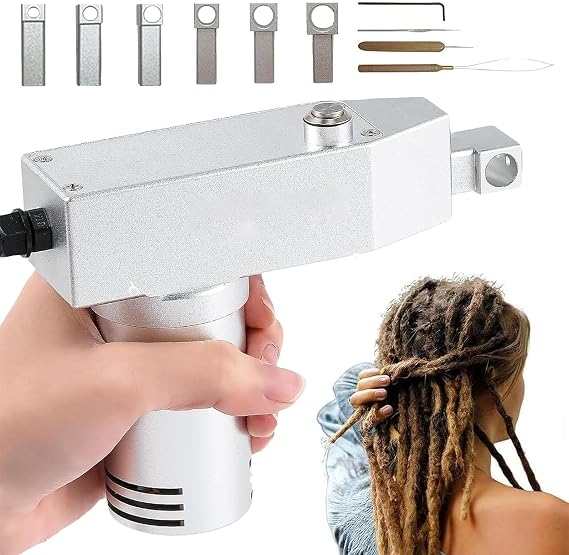 Instant Dreadlock Machine, Efficient Hair Tool for Dreadlock Extensions, Sturdy Plastic Metal Construction, Perfect for Natural Hair Styling at Home and Salon Use