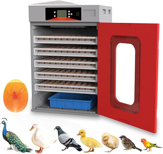 400 Egg Incubator Cabinet, Automatic Digital Poultry Hatcher with Auto Egg Turning, Temp & Humidity Control, for Chicken Duck Quail Bird Eggs