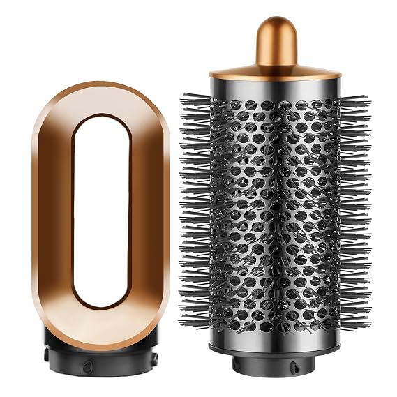 Pre-Styling Dryer Attachment and Large Round Brush Attachment for Dyson Airwrap Attachments Gold