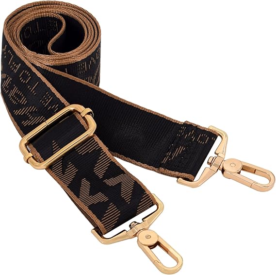 Purse Straps Replacement Bag Strap Adjustable for Crossbody Shoulder Handbags Bag with Gold Buckles