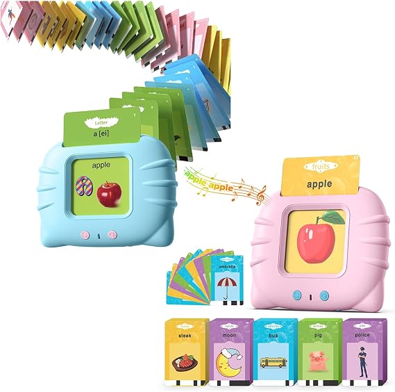 510 Words, Talking Flash Cards for Toddler 1 2 3 4 Year Olds, Language Learning Toys, Pocket Speech Therapy Toys, Autism Toys, Montessori Toys with 31 Themes