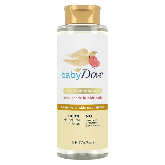 Baby Dove Bubble Bath Melanin-Rich Skin Nourishment 16 oz