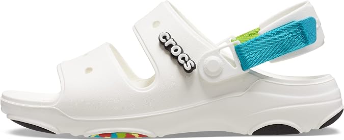 Crocs Unisex-Adult Classic All Terrain Sandals, White/Multi, 13 Men/15 Women