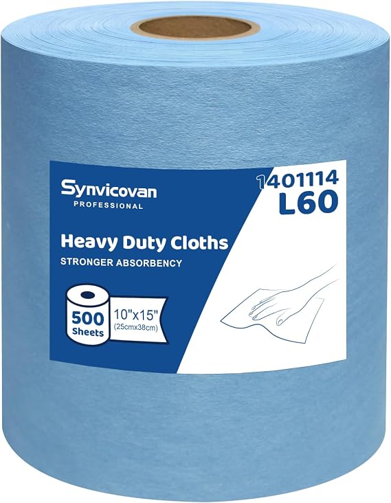 Heavy Duty Cloths, Extra Absorbent Towels Jumbo Roll,Blue