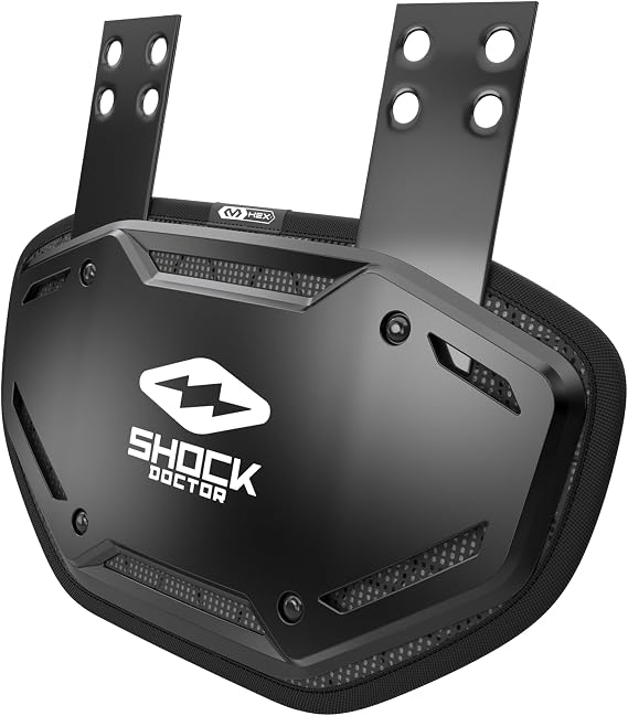 Shock Doctor Football Back Plate Lower Back/Rear/Back Bone Protector Shield Backplate. for Youth, Adult, Kids.