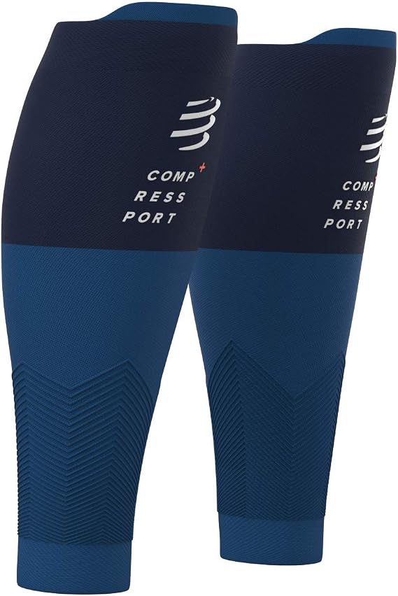COMPRESSPORT Calf Compression Sleeve - R2V2 - Muscle Protection, Performance and Recovery for Sports - Ultralight and Anti-Fatigue - Running, Cycling, Trail and Triathlon